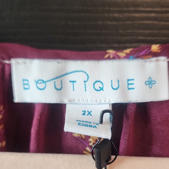 🩶Knox Rose Pink Ruffled Relaxed Blouse - Picture 2 of 3